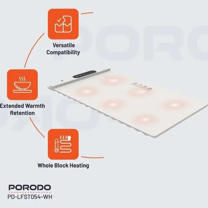 صفحه گرمکننده غذا Porodo Lifestyle Warming Food Mat